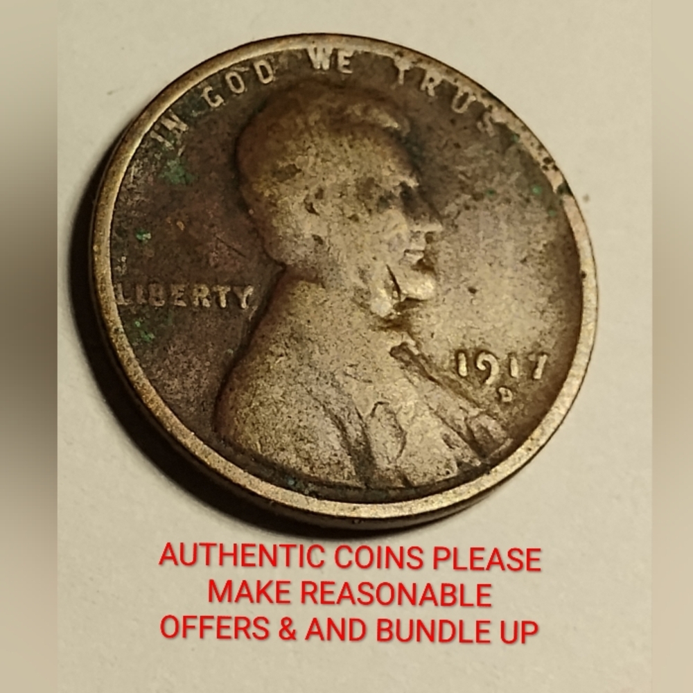 ✅❤️Vintage 1917 Coin Very Old PLEASE MAKE REASONABLE OFFERS AND BUNDLE
